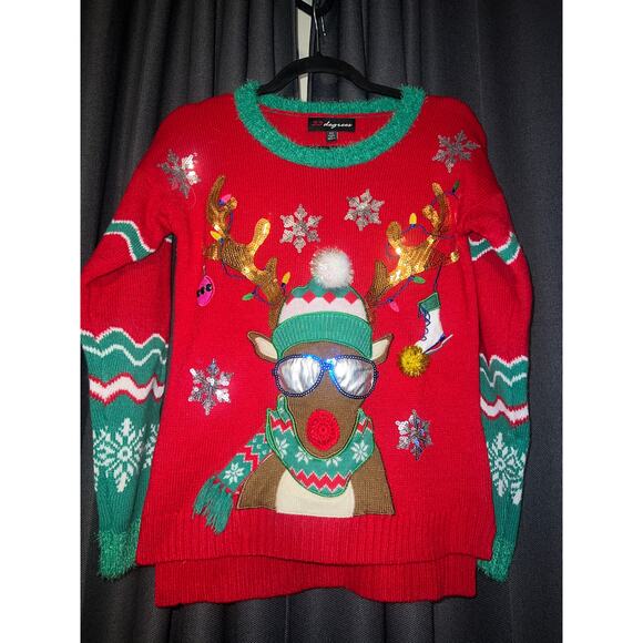 Ugly Christmas Sweater Xmas Size XS Llama - Picture 1 of 3